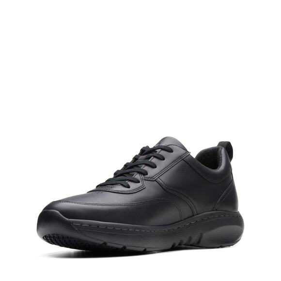 NWT Clarks Men’s Clarkspro Lace Black Leather Shoes Size 9 M